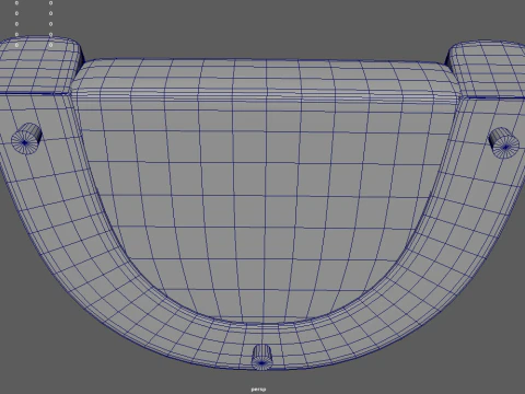 Gebogenes Sofa 3D Modell
