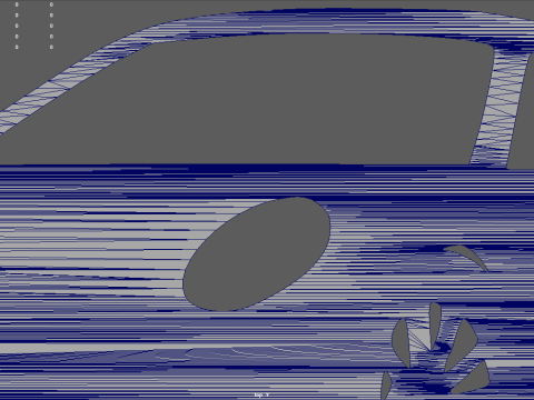 Porsche 911 GT3 Wall Silhouette 3D Принт Модель
