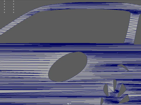Porsche 911 GT3 Wall Silhouette 3D Print Model