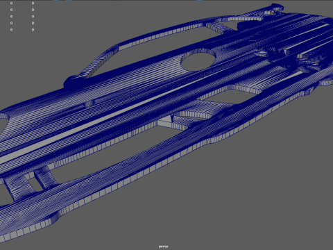 Porsche 911 GT3 Wall Silhouette 3D Принт Модель