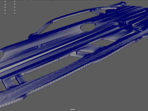 Porsche 911 GT3 Wall Silhouette 3D Print Model