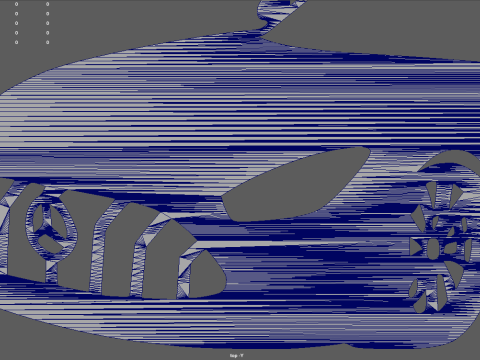 Mercedes-Benz AMG GT Wall Silhouette 3D Print Model