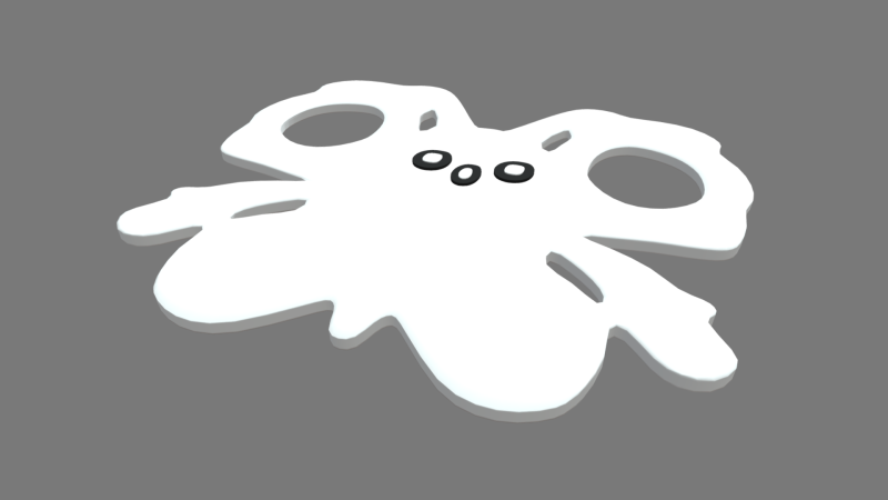 Ghost Candy 07 3D Модель .c4d .max .obj .3ds .fbx .stl .blend 