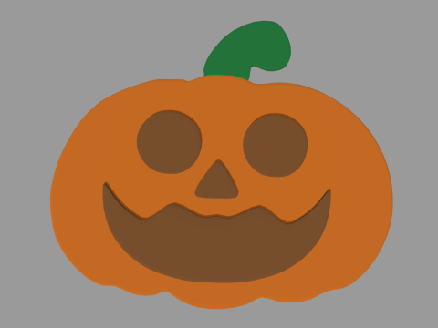 Pumpkin Candy 04 Modello 3D