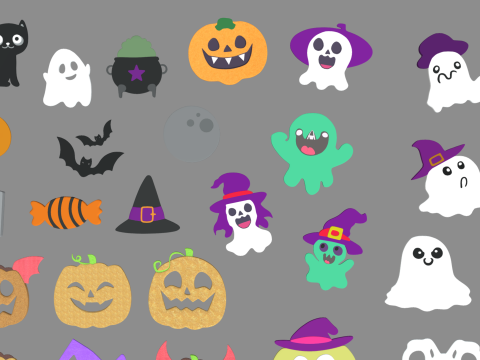 Halloween Candies Cookies Pack 01 3Dモデル