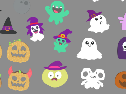 Halloween Candies Cookies Pack 01 3Dモデル