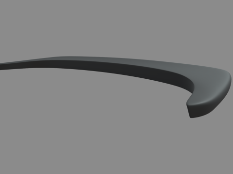 Car Spoiler 021 3D Model