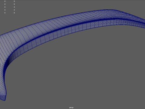 Car Spoiler 021 3D 모델