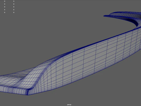 Car Spoiler 022 3D Model