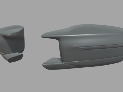 Car Mirror 019 3D Model
