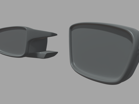 Car Mirror 019 Modelo 3D