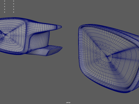 Car Mirror 019 Modelo 3D