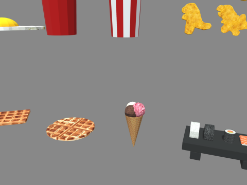Low Poly Fast Food Pack 01 3D मॉडल