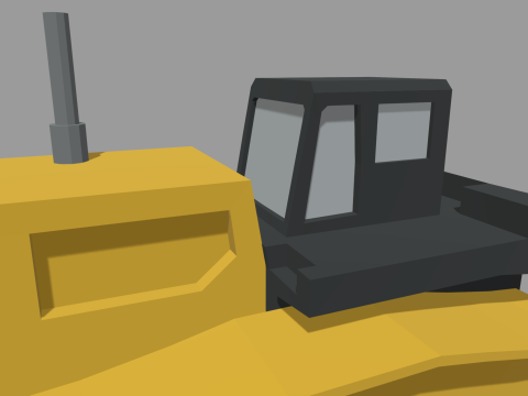 Low Poly Hydraulic Bulldozer 01 3D Model