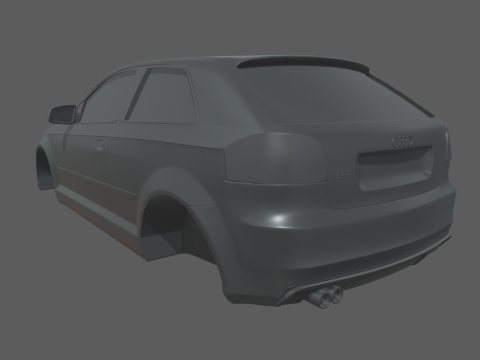 Audi A3 S3 2006 3D Принт Модель