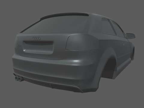 Audi A3 S3 2006 3D Принт Модель