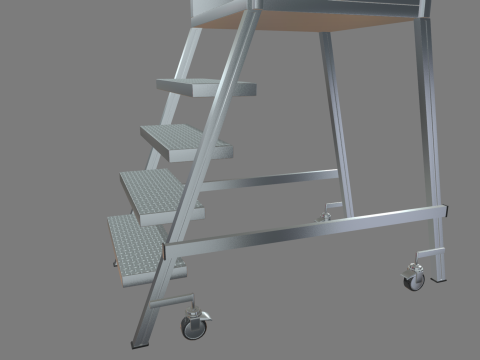 Industrial Warehouse Stair 3D Model
