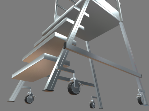 Industrial Warehouse Stair 3D Model
