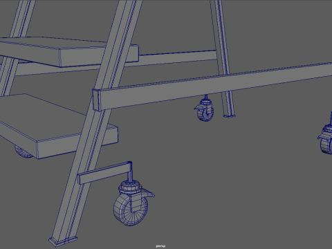 Industrial Warehouse Stair 3D Model