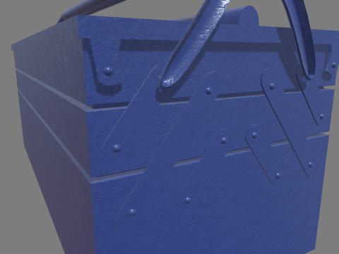 Metal Cantilever Toolbox 3D मॉडल