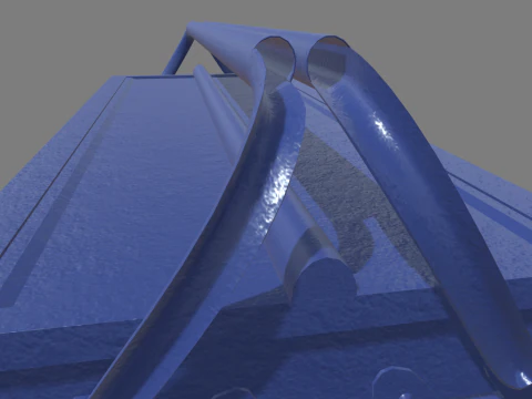 Metal Cantilever Toolbox 3D Model