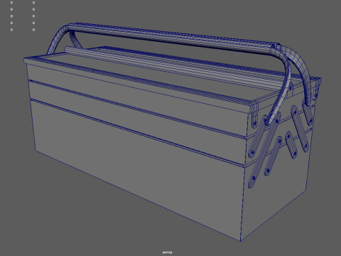 Metal Cantilever Toolbox 3D मॉडल