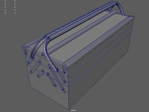 Metal Cantilever Toolbox 3D मॉडल