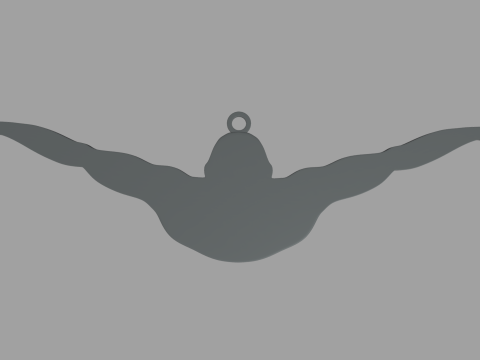 Swimming Natation Key Ring Chain 01 Model do druku 3D