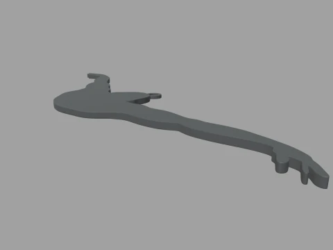 Swimming Natation Key Ring Chain 01 3D Print Model