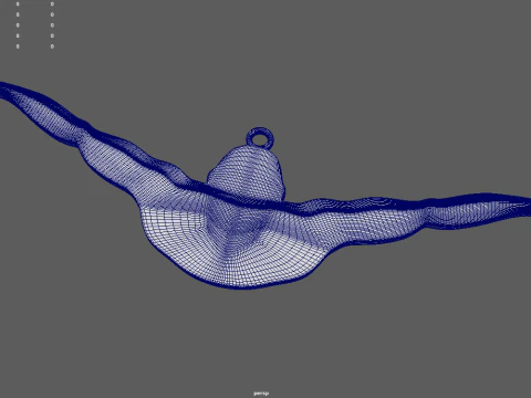 Swimming Natation Key Ring Chain 01 3D Print Model