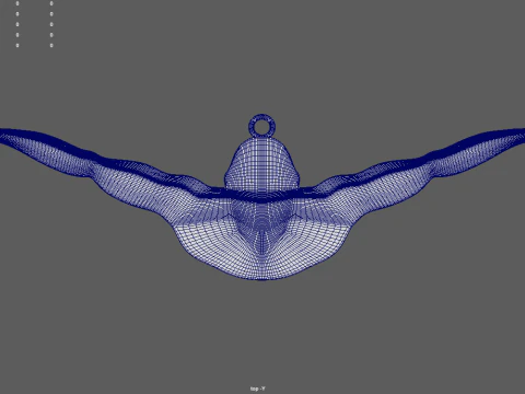 Swimming Natation Key Ring Chain 01 3D Print Model
