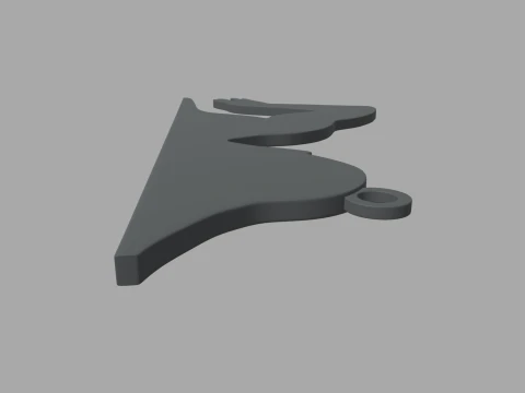 Swimming Natation Key Ring Chain 02 3D Print Model