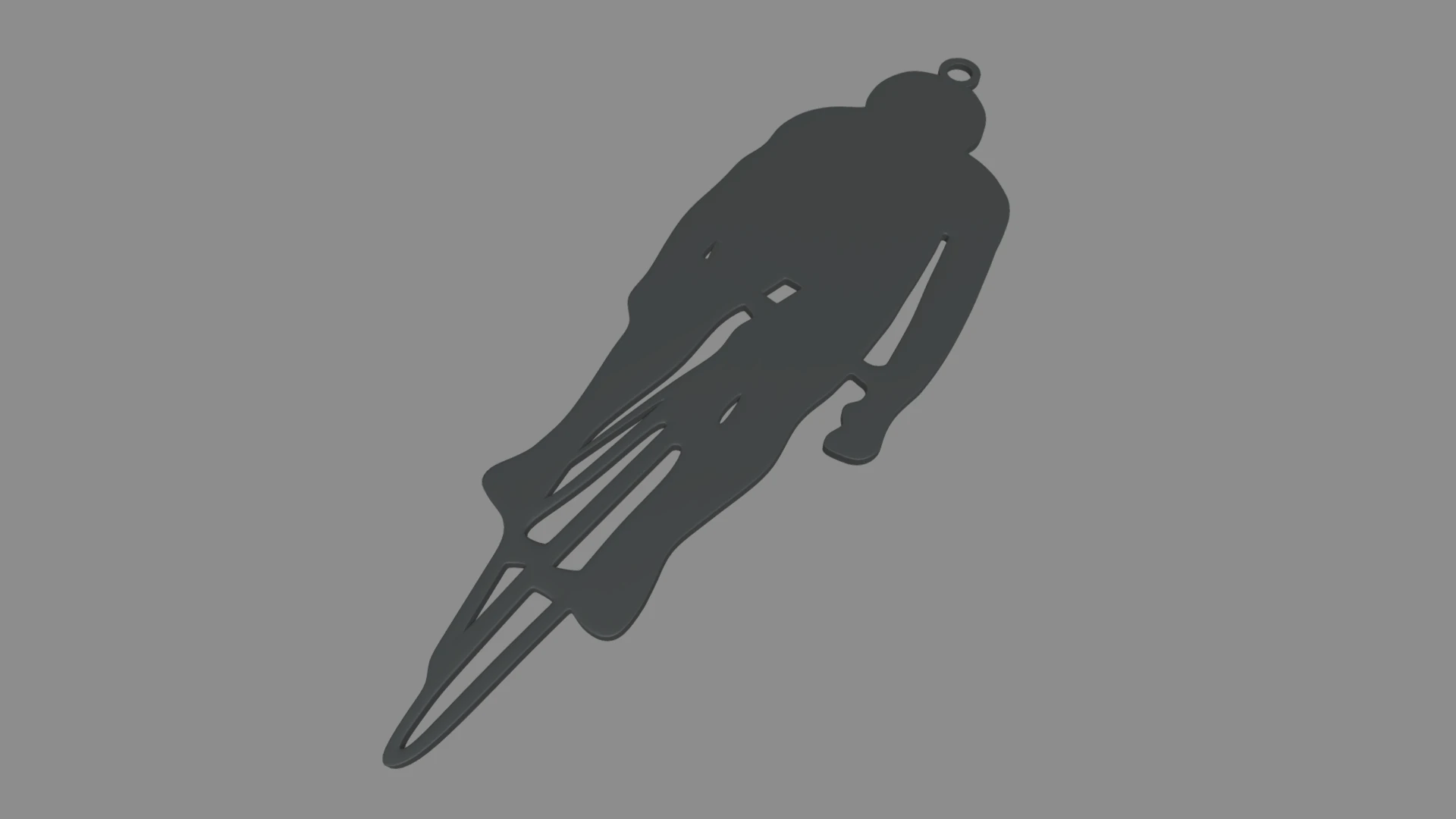 Bike Key Ring Chain 02 3D Print Model .c4d .max .obj .3ds .fbx .stl .blend