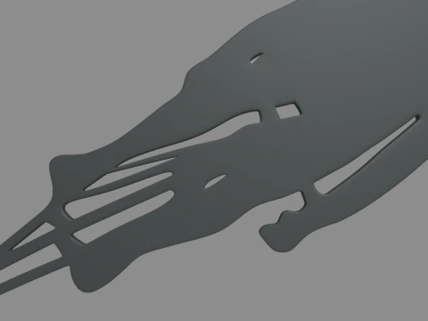 Bike Key Ring Chain 02 3D Print Model