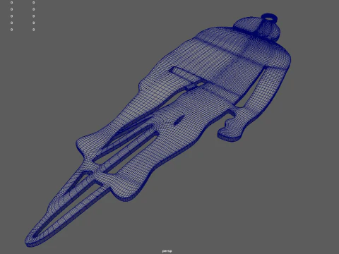 Bike Key Ring Chain 02 3D Print Model