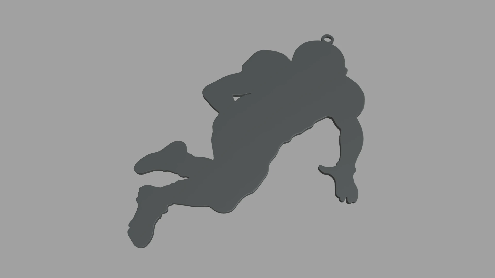 American Football Key Ring Chain 01 3D Print Model .c4d .max .obj .3ds .fbx .stl .blend 