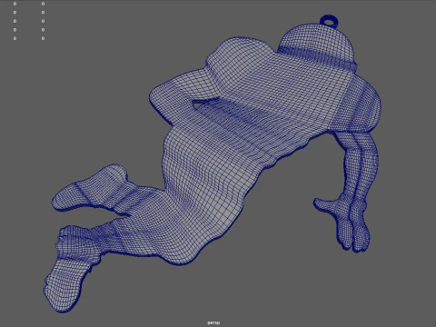 American Football Key Ring Chain 01 3D Print Model