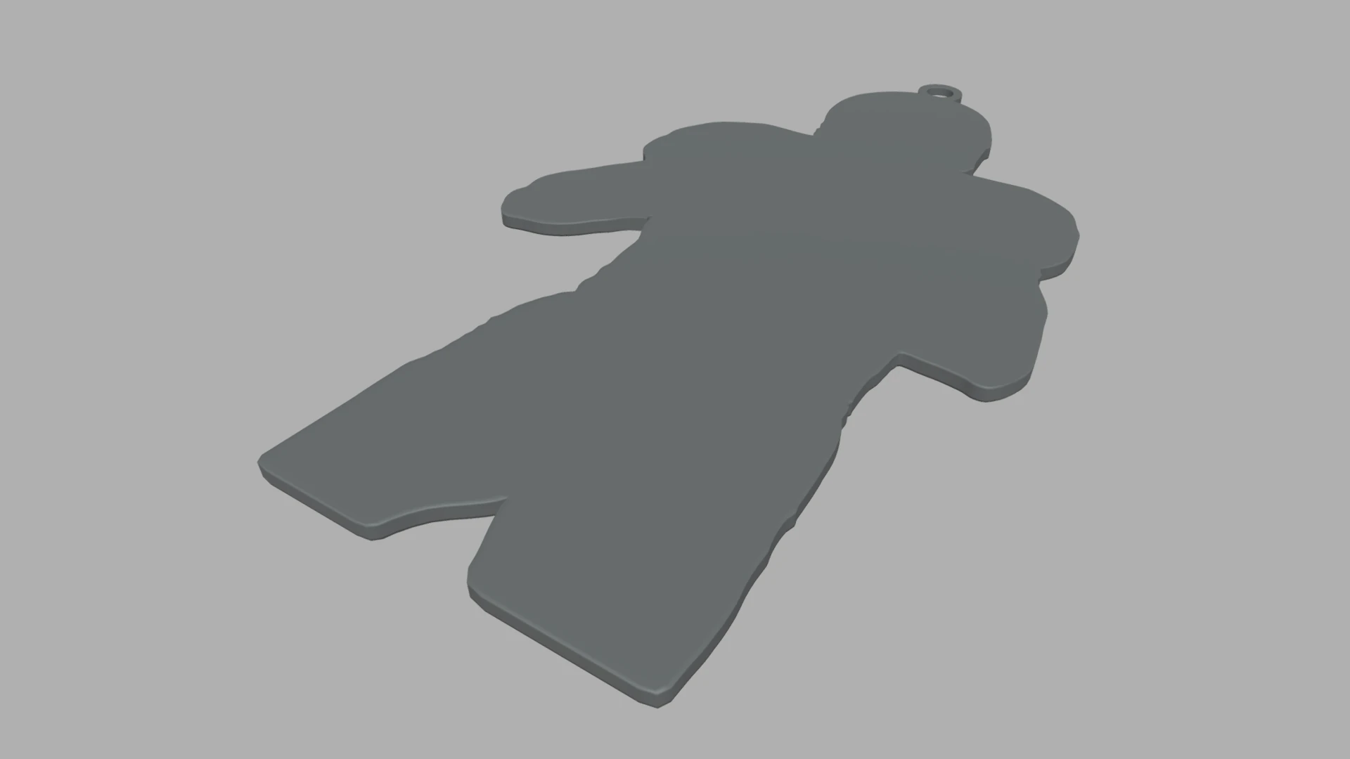 American Football Key Ring Chain 02 3D Print Model .c4d .max .obj .3ds .fbx .stl .blend 