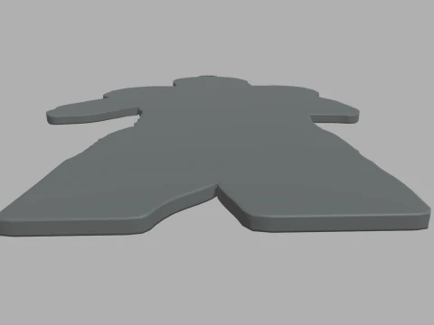 American Football Key Ring Chain 02 3D Print Model