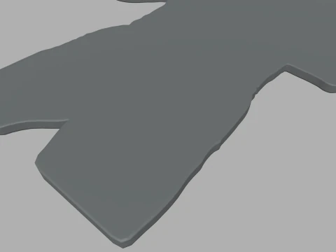 American Football Key Ring Chain 02 3D Print Model
