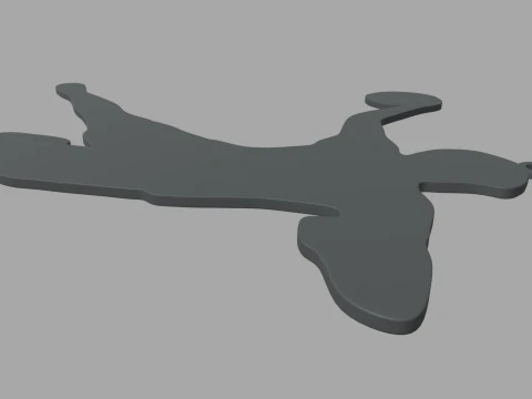 ハンドボールキーホルダーチェーン01 3Dプリントモデル