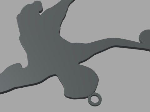 Handball Key Ring Chain 01 3Dプリントモデル