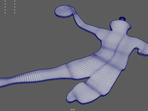 ハンドボールキーホルダーチェーン01 3Dプリントモデル