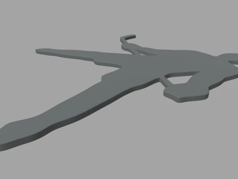Hockey Key Ring Chain 01 3D Print Model