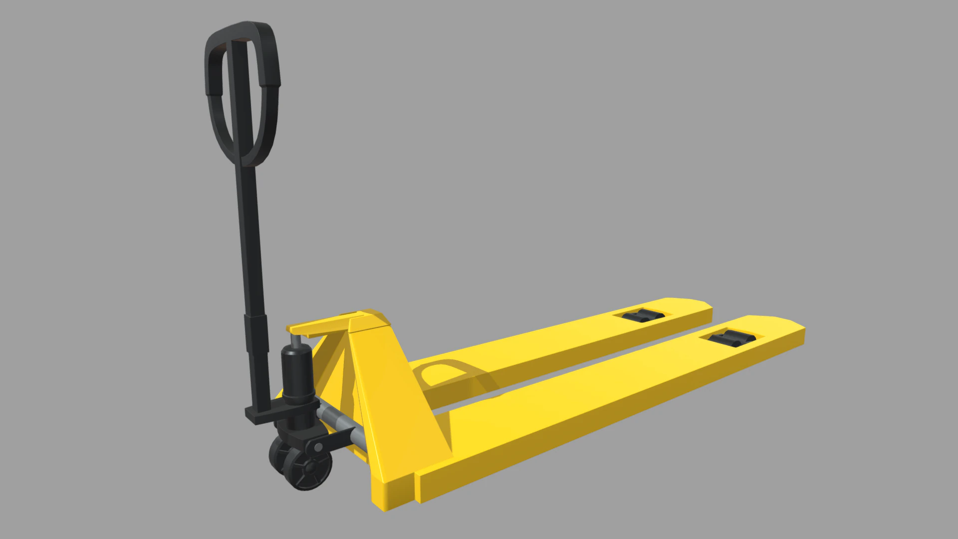 Hand Pallet Truck 01 3D Model .c4d .max .obj .3ds .fbx .stl .blend