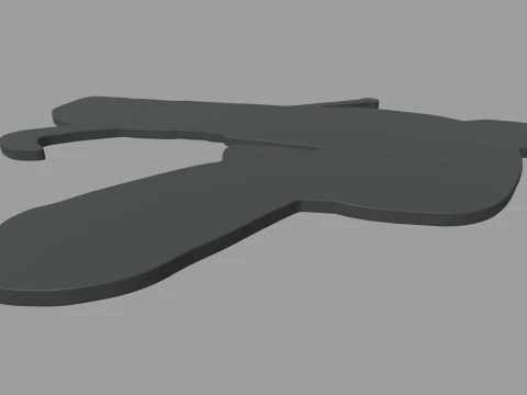 Hockey Key Ring Chain 02 3D Print Model