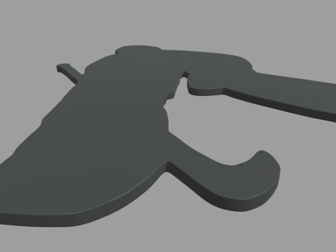 Hockey Key Ring Chain 02 3D Print Model