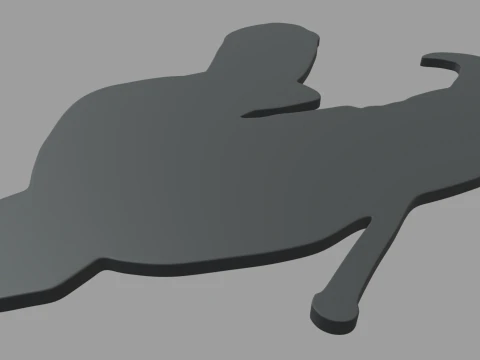 Hockey Key Ring Chain 02 3D Print Model