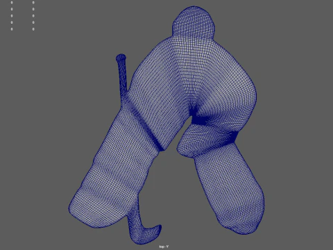 Hockey Key Ring Chain 02 3D Print Model