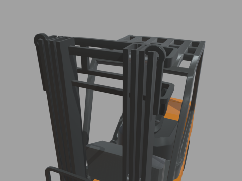 Forklift 01 3D Model